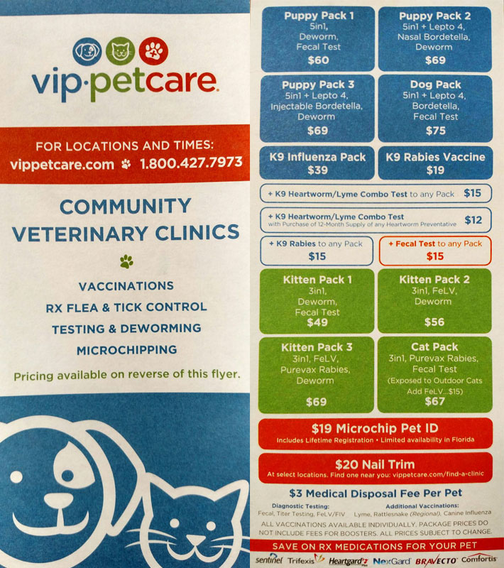 vip petcare prices