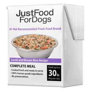 JustFoodForDogs Pantry Fresh Lamb & Brown Rice Recipe Gently Cooked Dog Food