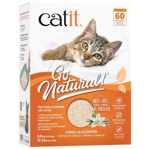 Catit Go Natural! Vanilla Scented Pea Husk Clumping Cat Litter