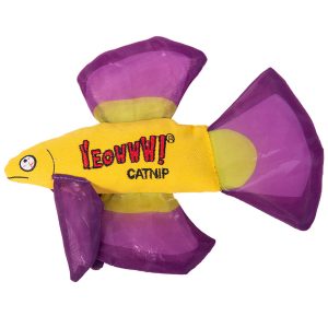 Yeowww! Purple Mo Betta Fish Catnip Cat Toy