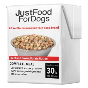JustFoodForDogs Pantry Fresh Beef & Russet Potato Recipe Gently Cooked Dog Food
