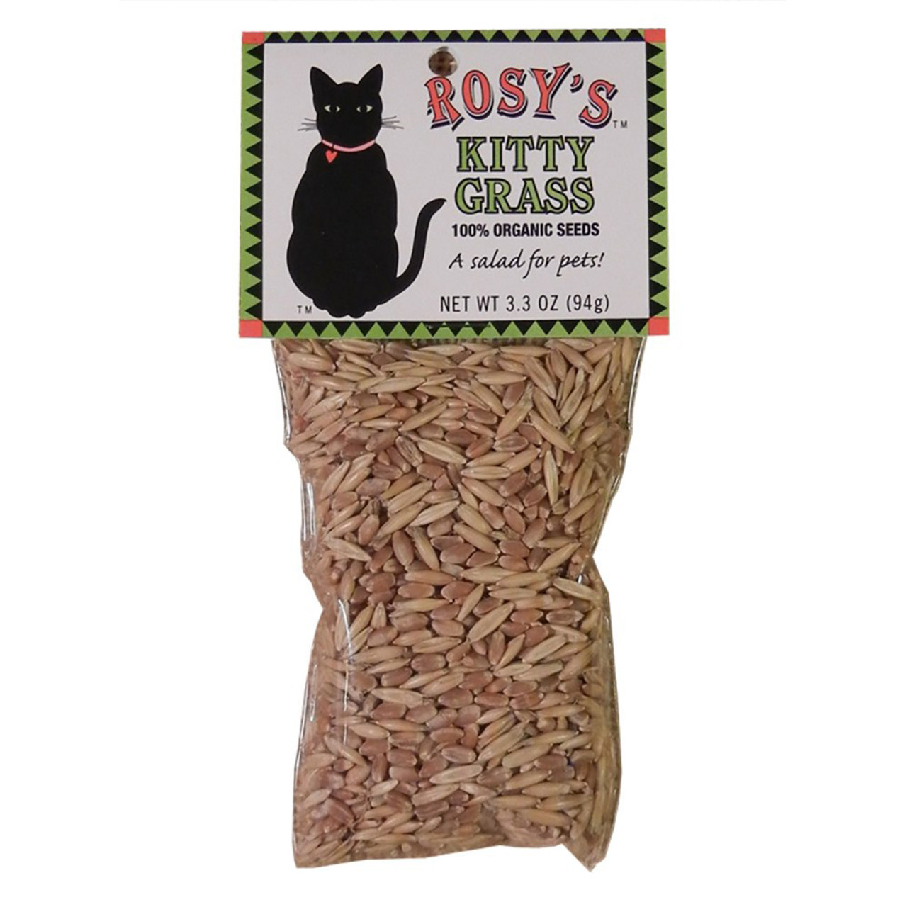 Rosy's 100% Organic Kitty Grass Seed Packet