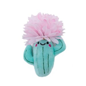 Fiesta Pink Cactus Plush Catnip Cat Toy