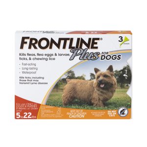 Frontline Plus Flea & Tick Treatment for Small Dogs & Puppies (5 - 22 lbs.)