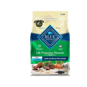 BLUE LAMB BRN RICE AD DOG  15#