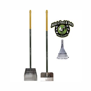 FOU POOP SCRAPE RAKE METAL SET