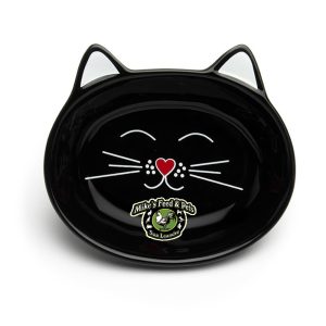PARK LIFE CAT DISH BLACK 1 2 CUP